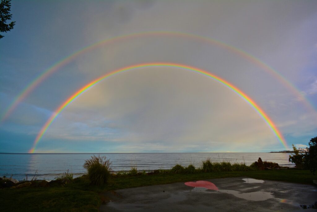 Beautiful double rainbow!